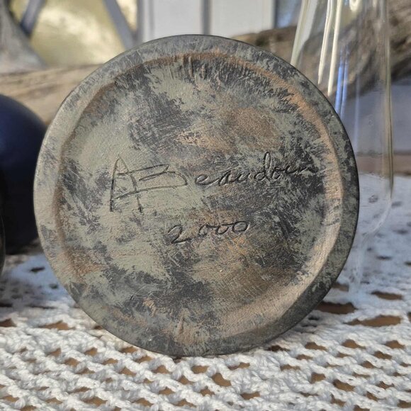 Mini Oil Lamp Set Blue Gold Bronze - Picture 8 of 13